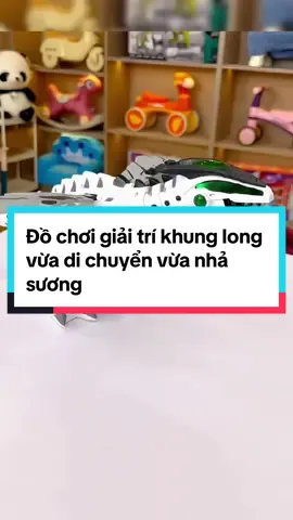 Đôc hơi giải trí cho bé khủng long cừa di chuyển vừa nhả sương có cả đèn #mevabe #dochoi #dochoichobe #mebimsua #smarttoys #fyp #dochoitreem #dochoigiaitri 