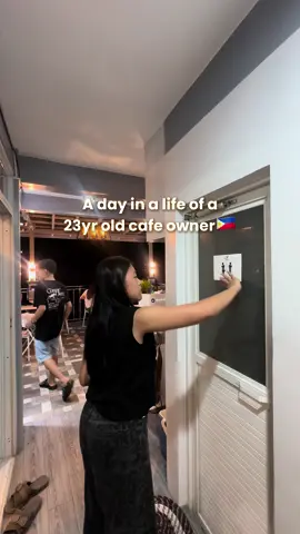 DIML - Busy Sunday of a 23yr old cafe ownerr✨🎀😊 Our rooftop dine is open from 4pm to 1am only.  #coffeedailybyft #minicafevlog #cafeinqc #Cafeowner #youngentrepreneur #coffelovers #overlookingcafeinqc #cafevlogph #fbreels #cafelife #baristalife #cafevlog #adayinmylife #viralcafe
