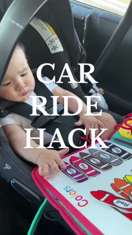 This girl has cried in the car ever since birth! This board has helped so much😍 #busyboardmontessori #busyboard #MomsofTikTok #momhack 