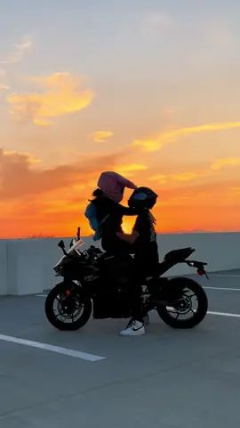 Her favorite spot is me 🤫 #motorcycle #biketok #ninja500 #fy #fyp 