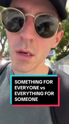 Something for everyone vs everything for someone #entrepreneur #creator #mindset #motivation #productivity 