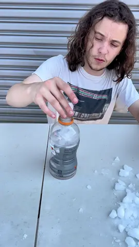 What happens if you put dry ice in a bottle