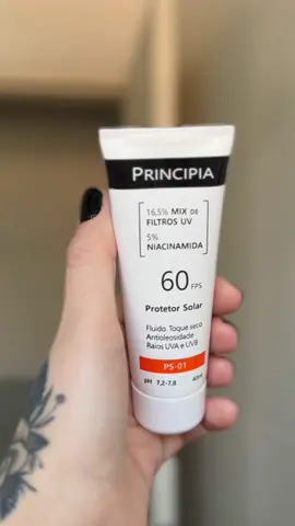 O PS-01 da Principia é um protetor solar com toque seco e FPS 60, e preço justo, é um produto que facilmente se encaixa na rotina ☀️🧡 publicidade @Principia 