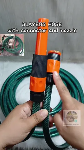 Heavy Duty 3 layers hose for faucet. with connector and nozzle. #fypシ #fyp #fy #faucetconnector #hosenozzle #highpressurenozzle #hoseforfaucet #waterhose #hose 