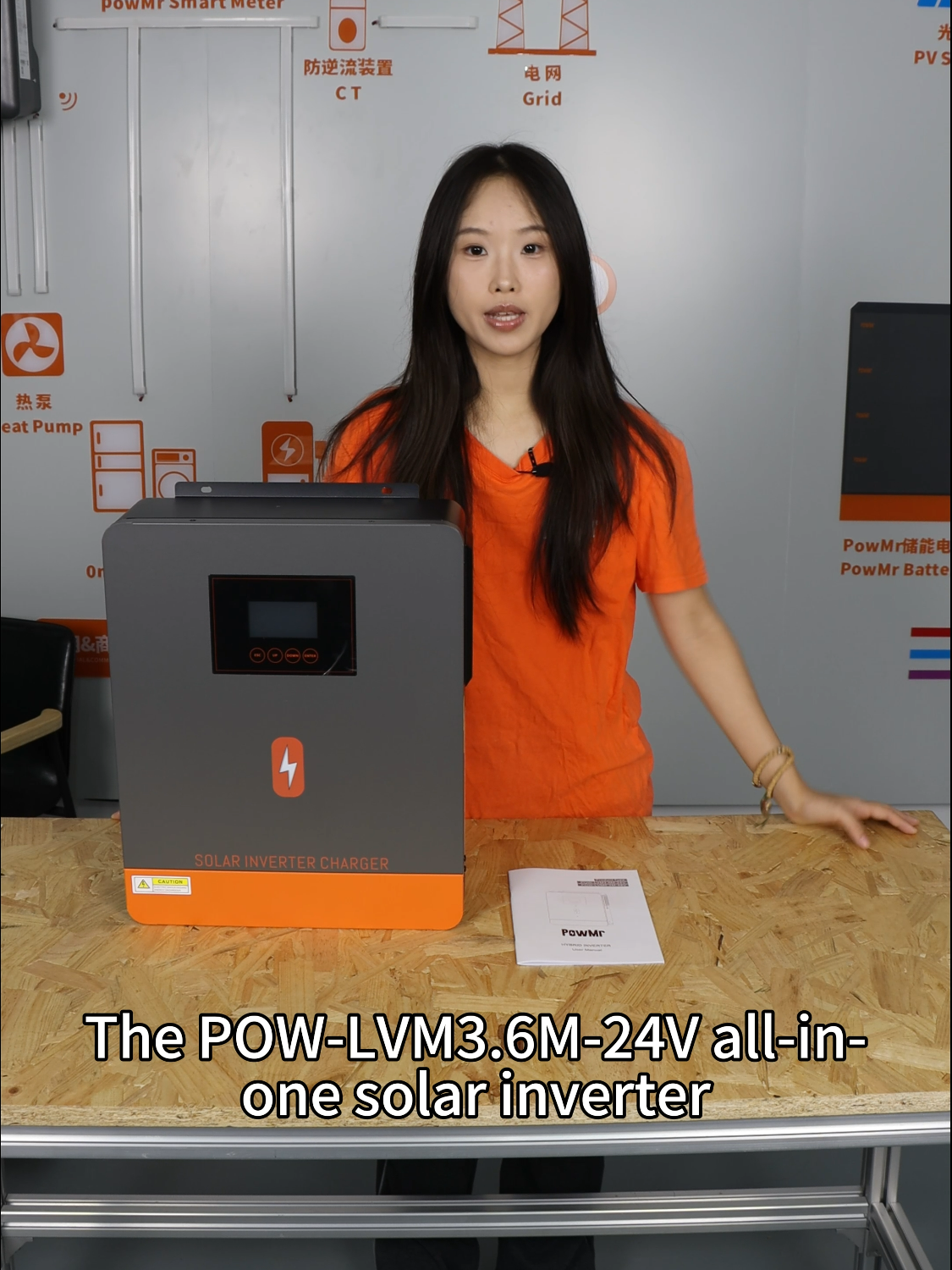 Unboxing - 3600W 24V 110V Hybrid Inverter Efficient 3.6kW Pure Sine Wave Hybrid Inverter effortlessly converts AC 110V to DC 24V or vice versa, guaranteeing compatibility with the grid, solar panels and generator. Utilize the LCD setting to configure input voltage range for appliances and fine-tune battery charging current for optimal performance. More Info👉: https://powmr.com/products/3600w-dc-24v-ac-110v-hybrid-inverter
