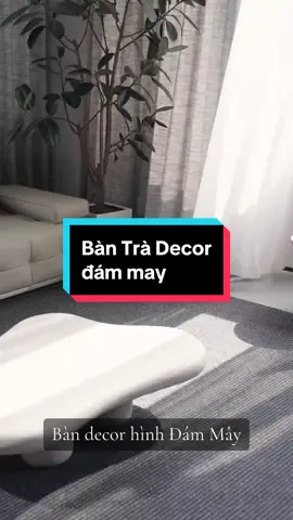 Bàn deocr hình đám mây Được tạo hình vòng cung của đám mây từng chút một, nét chạm tinh tế, nhẹ nhàng và mịn màng, bề mặt sơn mịn màng mang đến cho không gian vẻ đẹp sang trọng hiện đại, trẻ trung ❤️ #bantradecor#banrade ỏdammay#bandammay#noithatkingdom 