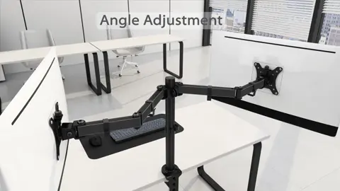 BONTEC Dual Monitor Mount 😉 There are also single-arm 001 products. #bontec #screen #officedecor #desksetup 