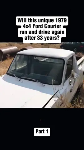 Will It run this 1979 Ford Courier sitting 33 years?#willitrun #recovery #engine #restoration #old #car #tiktok #fyp #foryourpage 