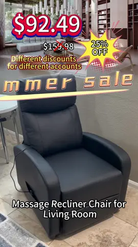 Massage Recliner Chair for Living Room -
 Winback Single Sofa Home Theater Chair
 with Adjustable Modern Reclining Design
 - Padded Seat and Backrest for
 Comfortable Seating Experience for
 Adults
  #fyp #fypusa#foryou #tiktok #TikTokShop#tiktokmademebuyit 