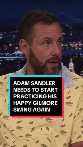 Adam Sandler needs to start practicing his Happy Gilmore swing again for the upcoming sequel! ⛳️ #FallonTonight #TonightShow #AdamSandler #HappyGilmore #Golf #JimmyFallon 
