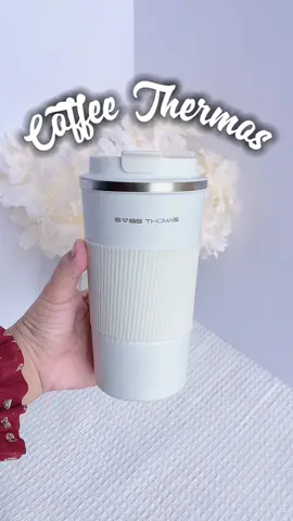 Coffee lover wajib grab satu thermos ni . Bole letak air sejuk dan panas #CapCut #coffeethermos #swissthomas 