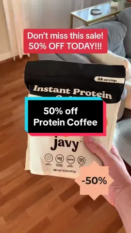 50% right now! Grab it while you can! #proteinshake #proteinpowder #coffee 