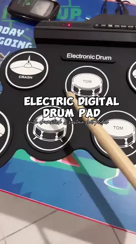 Rixton Portable Electronic Drum Digital Drum 7 Pads / 9 Pads Roll Up Drum Set Silicone Electric Drum Pad Kit with Drumsticks and Sustain Foot Pedal. BUY NOW!! #drums #drumpads #electronicdrums #drumset #portabledrum #digitaldrumpad 