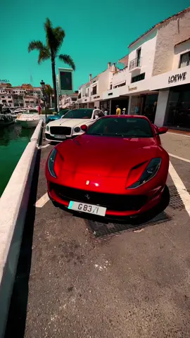 PuertoBanus 😮‍💨.               #ferrari #812gts #viral #puertobanus #malaga #porche 