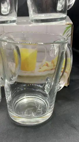 JIMS DELISOGA HIGH QUALITY TRANSPARENT GLASS MUG BASO GLASSWARE SET of 6PCS clear mug set #ZB243 #BASO #GLASS #glassmug#transparentmugs @jimsgrocery16 @jmyshopnsave @dwcosmetics