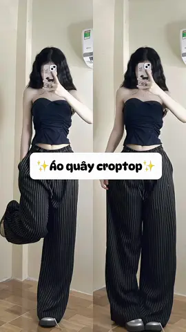Xinh#reviewquanao #aoquay #aocroptop #aodep #goclamdep #outfit #xuhuong #viral 