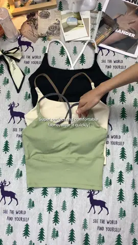 Cute and comfortable vest, put it on now！😍🌷#spotlightfashion #spotlightfinds #fallfreshness #tiktokshopbacktoschool #summerootd #tiktokshop #dailywear #tiltokshopsummersale #fyp #trendy #fashion #summerswear #womenswear #yoga #confortable #breathable #underwear #croptop #tshirt #pajama #vest 