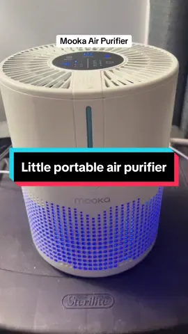 This little air purifier can be moved from room to room. Perfect for a dorm or office. It is powered by a USB cable. #mooka #dealhunters #TikTokShop #tiktokshopfinds #fypシ゚viral 