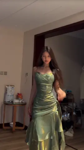 New colour added! Pamela Enchanting Ruffled Tiered Dress now available in Green 💚 #girlsoutfit #dressoutfit #dresses #cocktaildress #formaldress #cocktailgown #dressup #maxidress 