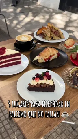 5 LUGARES PARA MERENDAR EN PALERMO QUE NO FALLAN ☕️ 1️⃣ @fulgorcafe  2️⃣ @dorina.cafe  3️⃣ @piccolinacafe  4️⃣ @somos.lele  5️⃣ @caversaschico  #comerenba #FoodLover #foodblogger #Foodie  #merienda #cafeteria #pasteleria #trending #coffeelover #pastry #tortas#cafedeespecialidad #brunchtime #brunch #palermo #fyp #foryou #parati 
