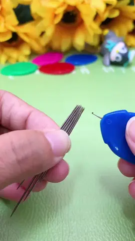 Easy needle threading tool #fyp #amazon #tiktokmademebuyit #homefinds 