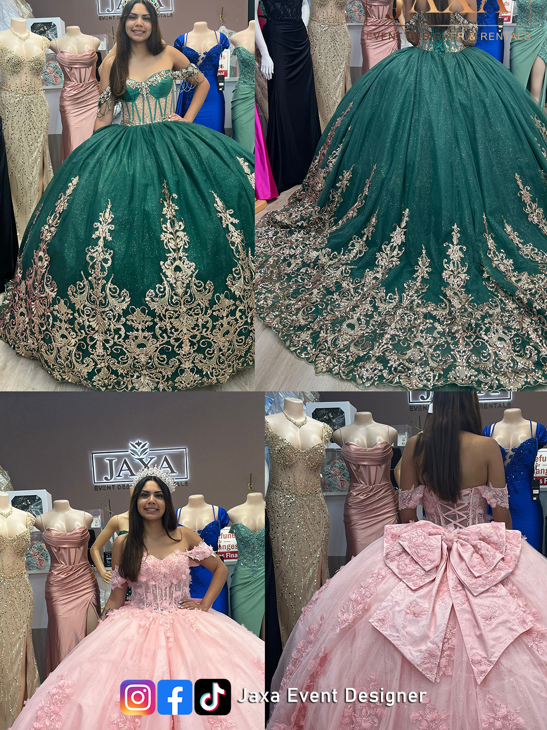 ✨Destaca en tu fiesta con un vestido único.✨ 14170 Minnieville RD Woodbridge VA 22193 📲(703) 586-7029 📆Open Hours: 🕙Monday -Saturday 10:00 AM-5:00 PM 🕚Sunday 11:00 AM-5:00 PM 🤩LET’S PLAN YOUR BIG DAY, STRESS FREE!🤩 #JAXA #bridalshower #misquince #vestidosdequince #vestidosparaquinceañeras #foryou #parati #fypシ #fyp #bridebouquet #brideflowersbouquet #weddingeventplanner #eventplanner #ramodenovia #dmv #woodbridge #VA #quincedress #vxdresses #15dresses #quinceanera #fiesta #party #dj #pastel #decoracionconglobos #bridalshower #bridgerton