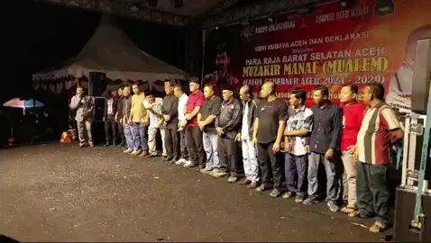 DEKLARASI DAN PENGUKUHAN RELAWAN PEMENANGAN CALON GUBENUR ACEH H, MUZAKIR MANAF OLEH LASKAR TEUKU OEMAR BARSELA