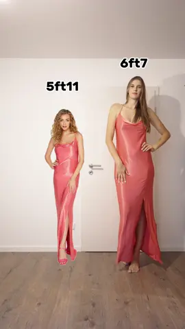 Dress on a standard height model and taller women. #tallvsshort #thereisalwaysabiggerfish #tallwomen 