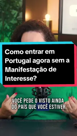 Como entrar em Portugal agora sem a Manifestação de Interesse? Se você pretende morar em Portugal, é essencial ter um visto adequado. Como jornalista, nosso perfil é informativo e não oferecemos serviços jurídicos, então se precisar de orientação específica, procure um advogado habilitado. 📢 Quer o vídeo com o passo a passo para o visto? Comente 