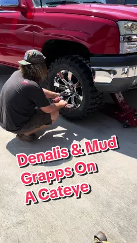 2004 Silverado Gets Some 20” OG Denali Reps & 35” Mud Grapps #silverado #chevy #truck #trucktok #nitto #mudtires #lindseystire #2005 #review #liftedtrucks #denali 