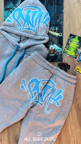 MOLETOM SYNA WORLD CENTRAL CEE CINZA / AZUL 🩵 #fyp #foryou #foryoupage #synaworld #centralcee #tracksuit #streetwear #londres 