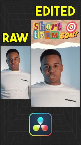 Short Term Goal | Raw and Edited Video #video #raw #videoeditor #freelancevideoeditor #freelance 