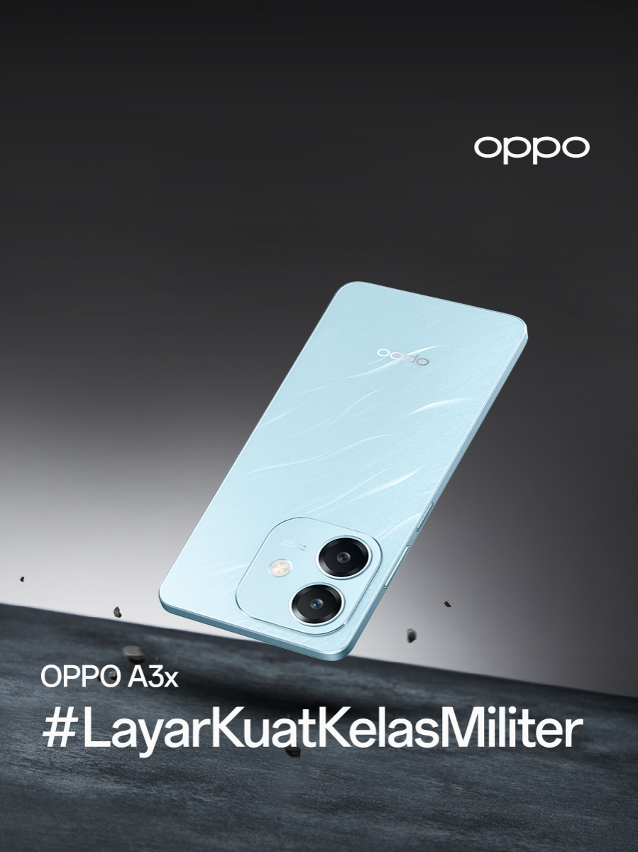 Main game makin betah dengan layar cerah, sekaligus tangguh dengan #LayarKuatKelasMiliter di #OPPOA3x  Ditenagai Snapdragon® 6s 4G Gen1, siap kasih kamu experience terbaik di kelasnya!