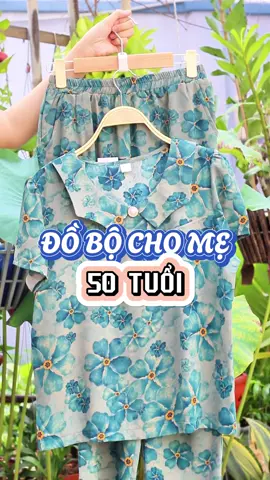 Đồ bộ cho mẹ 50 tuổi #thoitrangnu #quatangme #dobomacnha #đồtrungnien #bigsize #dobochome #dotrungnienco3 #xuhuong 