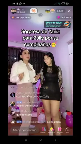 Yaniz hermana de Zully la sorprende por su cumpleaños🥳🥳🥳 #zully #yaniz #gatchurras #viral #zully #viralvideo #cumpleañoszully #teamzully #yanizzsala @zullyy🐱 @Gatzu @yaniz #gatzu #tiktokers 