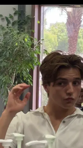 Middle part #haircut #barber #dubai  