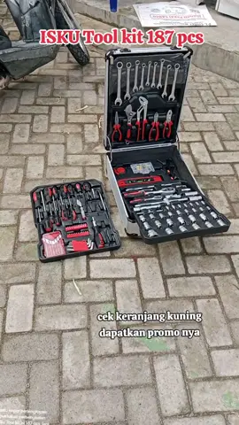ISKU Tool kit  187 pcs lengkap#klikkeranjangkuning #perkakas#gratisongkir #gratisongkir 