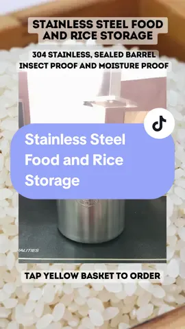 Stainless Steel Food and Rice Storage #304stainlesssteelsheet #foodstorage #ricestorage #storage #storagehacks #trending 