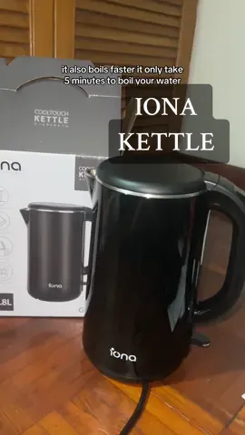 5 mins fast to boil water!!! Get yours now 😊 #tiktoksg #tiktokshopsg #kettle #ionakettle 