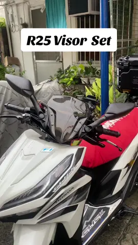 R25 Visor set for Honda Click! Order na!#fypシ #hondaclickvisorset #hondaclick 
