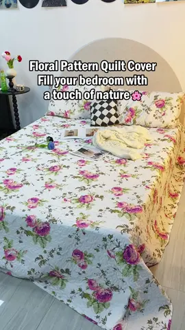 Add#1 count Floral pattern Quilt cover#with 2 pillowcase #printed Quilted bedding set#tiktokshop#nepalitiktok#fyp#tiktokshopbacktoschool#FloralQuiltCover #FloralPatterns#RoomDecor #QuiltCover