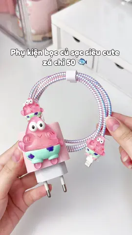 Phụ kiện bọc củ sạc siu cute 🤩#phukienbaovedaysac #baovecusac #baovesacdienthoai #baovesac #combobaovecapsac #boccusac #phukiendienthoai #unboxing #xuhuong #xhtiktok #thaothichriviu #viralvideo #fyp #xh 