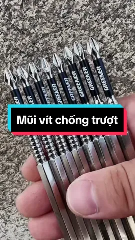 Bộ mũi bắt vít chống trượt, từ tính mạnh #muibanvit #muibanvitchongtruot #xuhuong 
