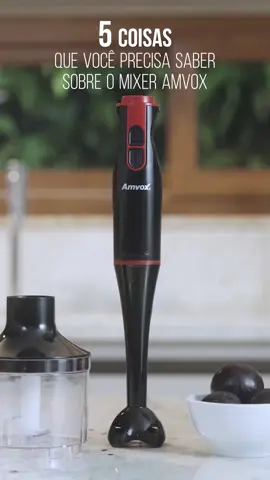 O mixer é um eletroportátil essencial para sua rotina na cozinha. E o da Amvox então, nem se fala né?  Confere cinco coisas que você precisa saber sobre o nosso Mixer! E quem tem um, conta aqui pra gente como está sendo sua experiência. 😍