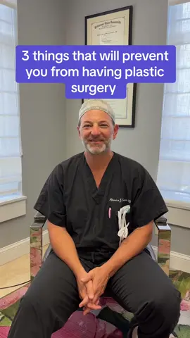 3 things that will prevent You from having plastic surgery  #plasticsurgery #plasticsurgeonsoftiktok #sarasota 
