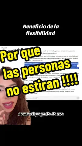 Investigue porque la gente no trabaja la flexibilidad teniendo en cuenta lo importante que es para el cuerpo !  #flexibilidad #principiantes #stretching #explicacion #flexibilidad 