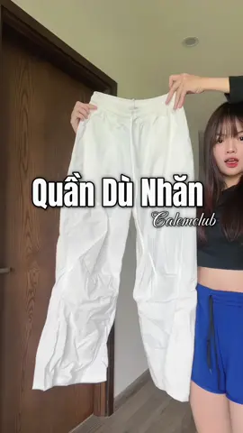 Quần dù nhăn mặc vừa nhẹ vừa thoải mái nè#viral #foryou #calemclub #duonghyi #goclamdep 