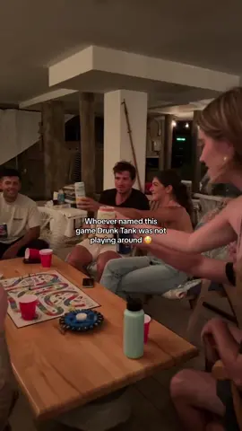 Drunk Tank, except you really need to emphasize the word Drunk. 🍻 #drunktank #drinking #drink #game #gameideas #Summer #summer2024 #summeractivities #partygame #partygames 
