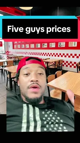 Five guys prices #fiveguys #fiveguysburgersandfries #fiveguystiktok #food #foodprices #mukbang #eating #eat #viral #fyp #relatable #trending 