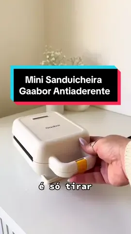 Mini Sanduicheira Gaabor Antiaderente 127V 600W Branco - SM60M-WH01A-1 #mini #sanduiche #gaabor #antiaderente #branco #sanduicheira #comida #shopee #achadinhos #achadosshopee #cozinha